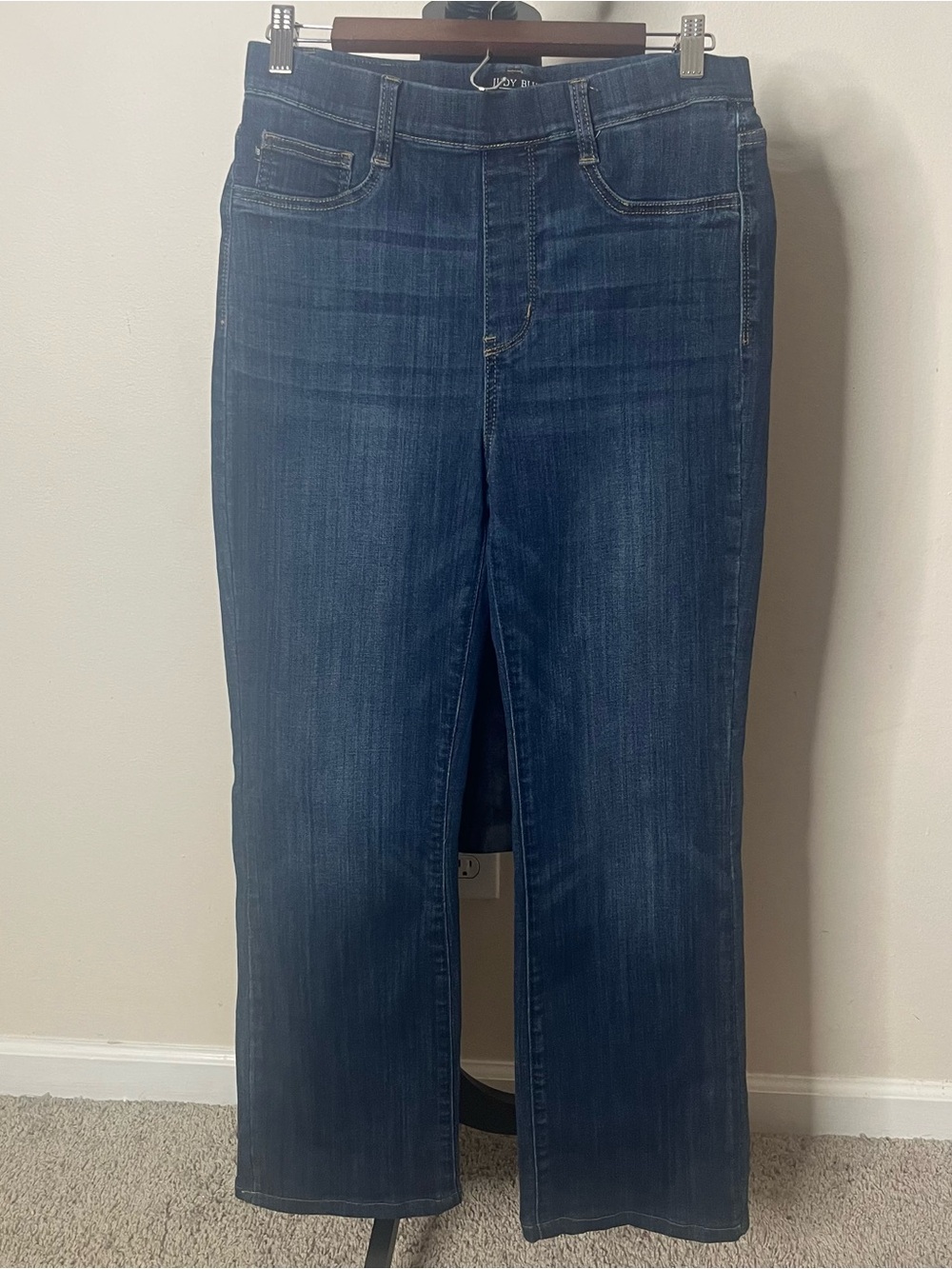 Judy Blue Women’s High Rise Slim Boot Dark Wash Pull On‎ Denim Jeans Sz 7/28
